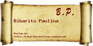 Bibarits Paulina névjegykártya